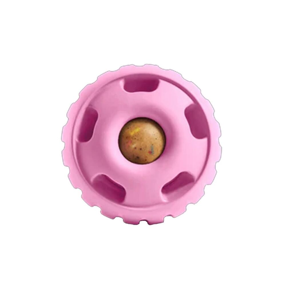 Woof Pupsicle + Treat Tray Bundle – Pink/Yellow Dog Enrichment Toy